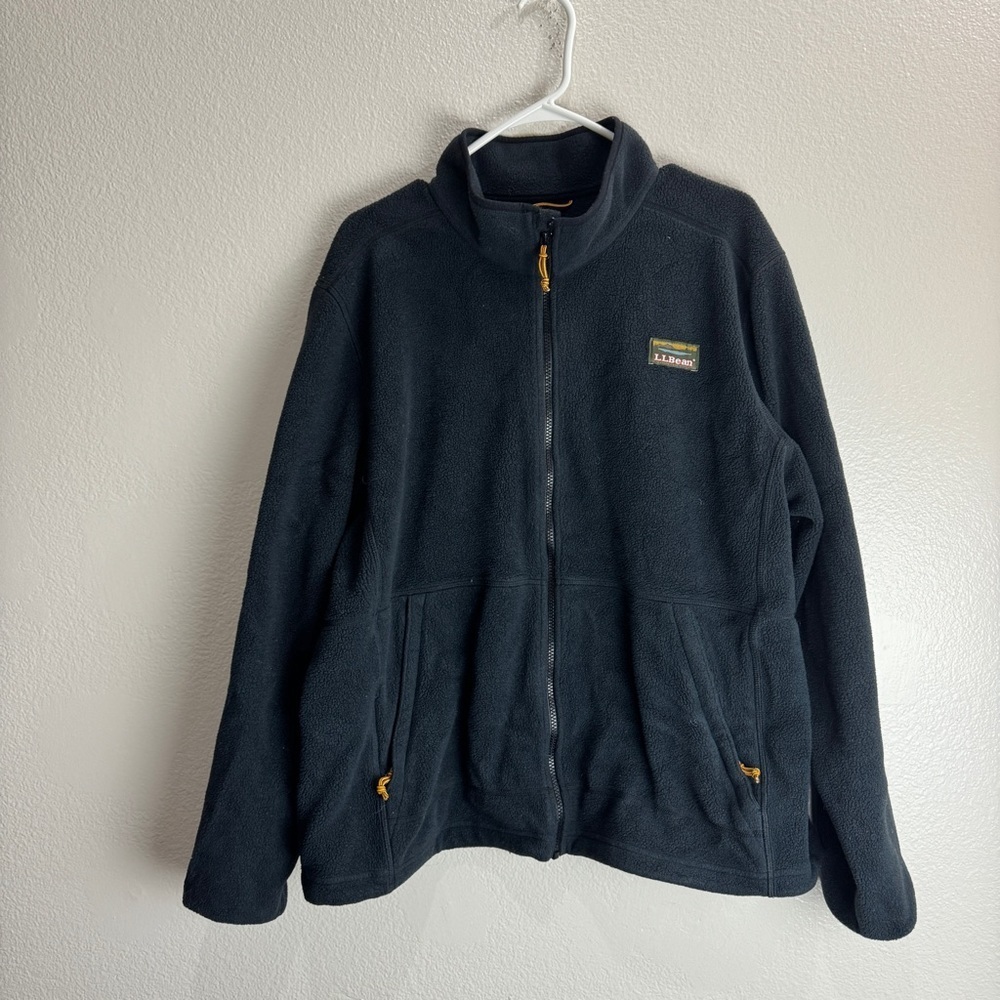LL Bean Fleece Vintage Full Zip Jacket Size XXL Reg